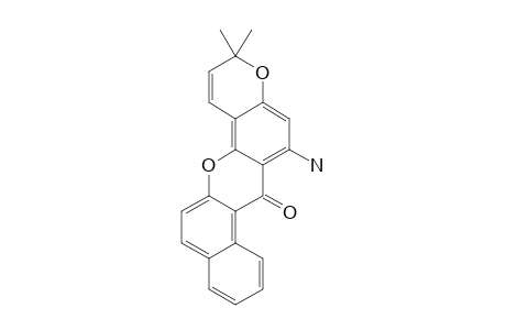 6-AMINO-3,3-DIMETHYL-3H,7H-BENZO-[A]-PYRANO-[3,2-H]-XANTHEN-7-ONE