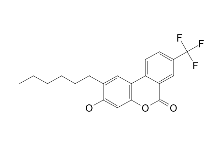 2-HEXYL-3-HYDROXY-8-TRIFLUOROMETHYL-6H-DIBENZO-[B,D]-PYRAN-6-ONE