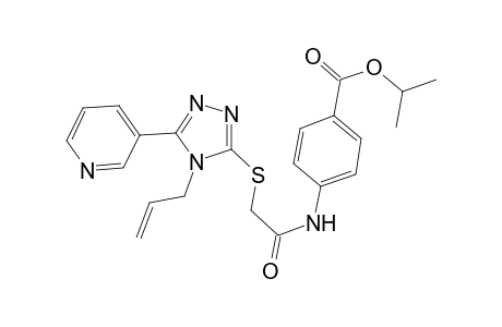 benzoic acid, 4-[[[[4-(2-propenyl)-5-(3-pyridinyl)-4H-1,2,4-triazol-3-yl]thio]acetyl]amino]-, 1-methylethyl ester