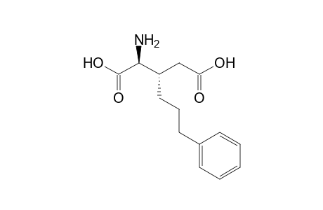 (2S)-Amino-(3S)-(3'-phenylpropyl)pentanedioic acid