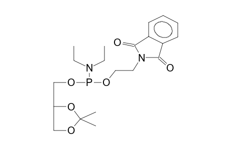 1,2-o,o'-Isopropylideneglycerol, 3-diethylamido-N-phthaloylaminoethylphosphite