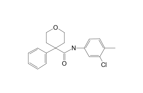 Tetrahydropyran-4-carboxylic acid, 4-phenyl-, (3-chloro-4-methylphenyl)amide