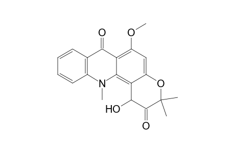 1-Hydroxy-6-methoxy-3,3,12-trimethyl-1H-pyrano[2,3-c]acridin-2,7(3H,12H)-dione