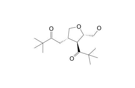 (+-)-1-[(3S,4S,5S)-4-(2,2-dimethylpropanoyl)-5-(hydroxymethyl)tetrahydro-3-furanyl]-3,3-dimethyl-2-butanone