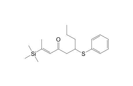 2-Nonen-4-one, 6-(phenylthio)-2-(trimethylsilyl)-