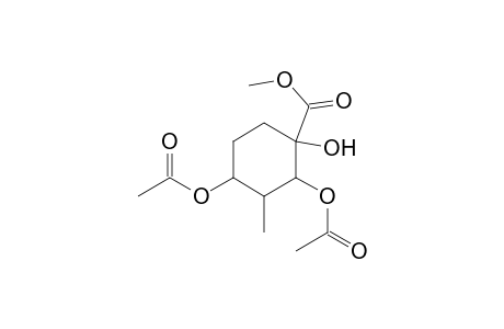 Cyclohexanecarboxylic acid, 2,4-bis(acetyloxy)-1-hydroxy-3-methyl-, methyl ester