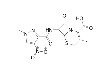 3-methyl-7-{[(1-methyl-4-nitro-1H-pyrazol-3-yl)carbonyl]amino}-8-oxo-5-thia-1-azabicyclo[4.2.0]oct-2-ene-2-carboxylic acid