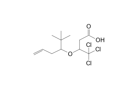 3-(1-t-Butyl-but-3-enyloxy)-4,4,4-trichlorobutyric acid