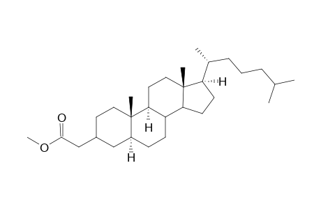 3-(Acetic acid)-5.alpha.-cholestane,methyl ester