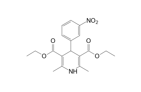 1,4-dihydro-2,6-dimethyl-4-(m-nitrophenyl)-3,5-pyridinedicarboxylic acid, diethyl ester