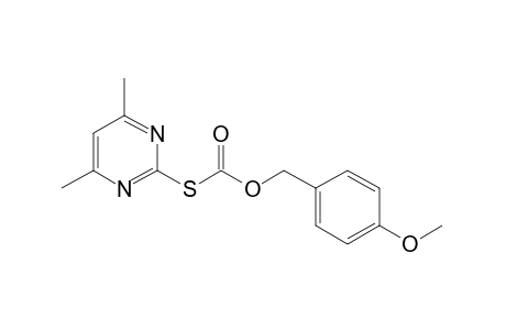 thiocarbonic acid, S-(4,6-dimethyl-2-pyrimidinyl)-O-(p-methoxybenzyl) ester