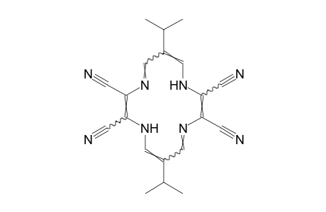 6,13-diisopropyl-1,4,8,11-tetraazacyclotetradeca-2,4,6,9,11,13-hexaene-2,3,9,10-tetracarbonitrile