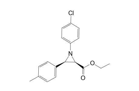 (2R,3R)-1-(4-chlorophenyl)-3-(4-methylphenyl)-2-aziridinecarboxylic acid ethyl ester