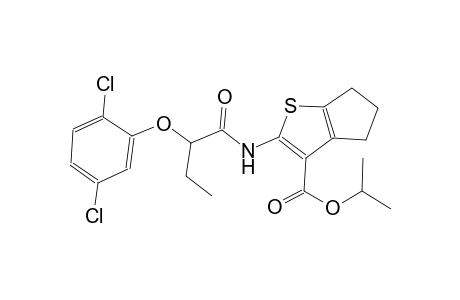 isopropyl 2-{[2-(2,5-dichlorophenoxy)butanoyl]amino}-5,6-dihydro-4H-cyclopenta[b]thiophene-3-carboxylate