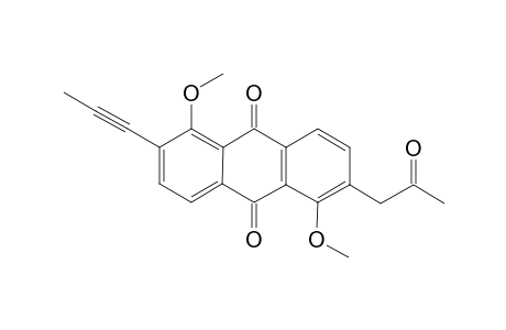 1,5-Dimethoxy-2-(2'-oxopropyl)-6-(prop-1''-ynyl)anthraquinone