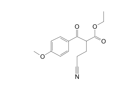 Ethyl 4-cyano-2-(4-methoxybenzoyl)butanoate