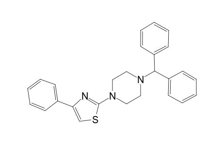 1-benzhydryl-4-(4-phenyl-1,3-thiazol-2-yl)piperazine