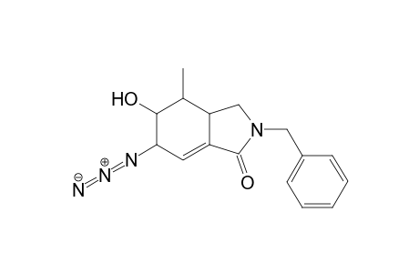 2,3,3a,4,5,6-hexahydro-2-benzyl-4-methyl-5-hydroxy-6-azido-1H-isoindolinone