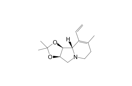 (3aR,9aS,9bS)-2,2,8-Trimethyl-9-vinyl-3a,4,6,7,9a,9b-hexahydro[1,3]dioxolo[4,5-a]indolizine