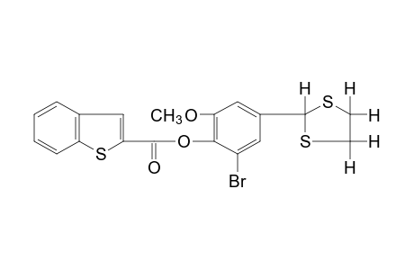 benzo[b]thiophene-2-carboxylic acid, 2-bromo-4-(1,3-dithiolan-2-yl)-6-methoxyphenyl ester