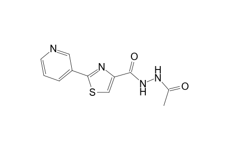 1-acetyl-2-{[2-(3-pyridyl)-4-thiazolyl]carbonyl}hydrazine