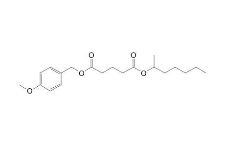 Glutaric acid, hept-2-yl 4-methoxybenzyl ester