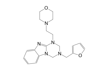 [1,3,5]triazino[1,2-a]benzimidazole, 3-(2-furanylmethyl)-1,2,3,4-tetrahydro-1-[2-(4-morpholinyl)ethyl]-