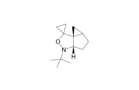 (3aR*,5aS*,6aS*)-3-t-Butyl-3,3a,4,5,5a,6-hexahydrocyclopropa[2,3]cyclopenta[1,2-c]isoxazolespiro[1,1']cyclopropane