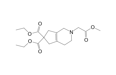 Diethyl 2-[(methoxycarbonyl)methyl]-2,3,4,5,6,7-hexahydro-1H[2]pyrindine-6,6-dicarboxylate