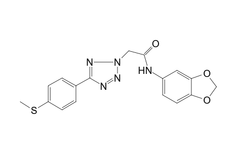 N-(1,3-benzodioxol-5-yl)-2-[5-(4-methylsulfanylphenyl)-1,2,3,4-tetrazol-2-yl]ethanamide