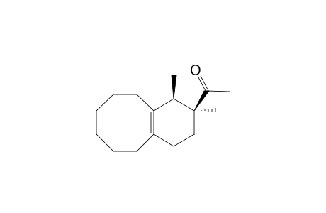 (r-9,c-10)-1-{9,10-Dimethylbicyclo[6.4.0]dodec-1(8)-en-10-yl}ethan-1-one