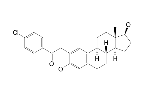 1-(4-chlorophenyl)-2-[(8R,9S,13S,14S,17S)-13-methyl-3,17-bis(oxidanyl)-6,7,8,9,11,12,14,15,16,17-decahydrocyclopenta[a]phenanthren-2-yl]ethanone