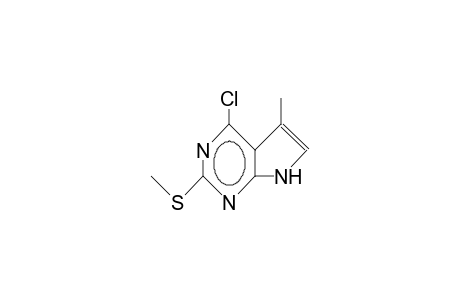 4-Chloro-5-methyl-2-methylthio-7H-pyrrolo(2,3-D)pyrimidine