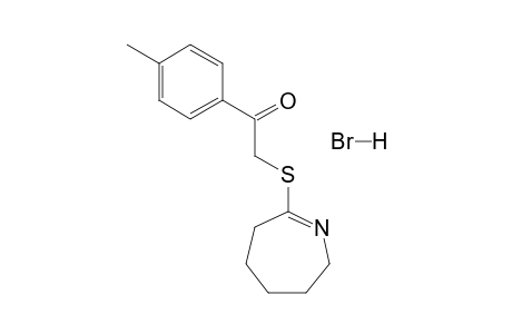 7-[(p-methylphenacyl)thio]-3,4,5,6-tetrahydro-2H-azepine, hydrobromide