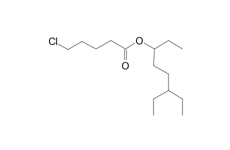 5-Chloropentanoic acid, 6-ethyl-3-octyl ester