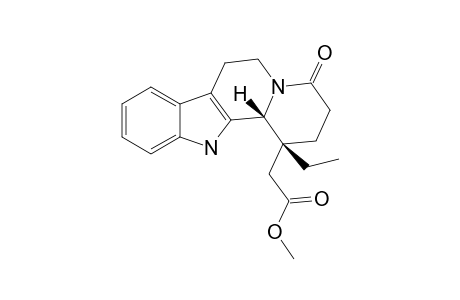 1,14-Secoeburnamenin-14-oic acid, 14,15-dihydro-19-oxo-, methyl ester, (.+-.)-