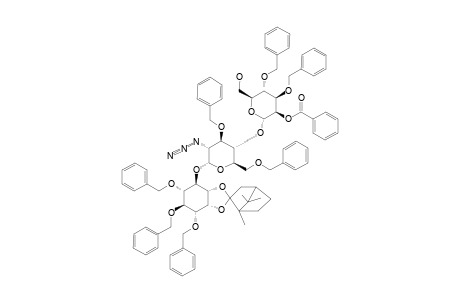 #7;(2-O-BENZOYL-3,4-DI-O-BENZYL-ALPHA-D-MANNOPYRANOSYL)-(1->4)-(2-AZIDO-3,6-DI-O-BENZYL-2-DEOXY-ALPHA-D-GLUCOPYRANOSYL)-(1->6)-3,4,5-TRI-O-BENZYL-1,2-O-(L-1,7,