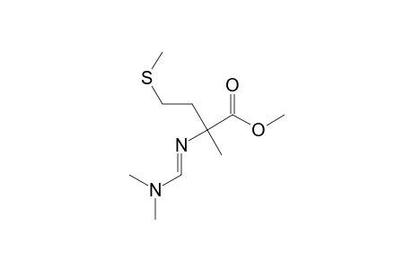 Butanoic acid, 2-amino-2-methyl-4-methylthio-, N-(dimethylaminomethylidene)-, methyl ester