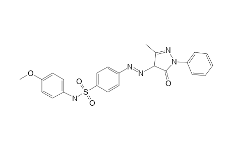 Benzenesulfonamide, 4-[2-(4,5-dihydro-3-methyl-5-oxo-1-phenyl-1H-pyrazol-4-yl)diazenyl]-N-(4-methoxyphenyl)-