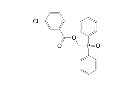 (DIPHENYLPHOSPHINYL)METHANOL, m-CHLOROBENZOATE