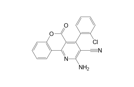2-Amino-4-(2-chlorophenyl)-5-oxo-5H-chromeno[4,3-b]pyridine-3-carbonitrile