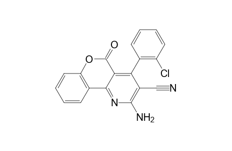 2-Amino-4-(2-chlorophenyl)-5-oxo-5H-chromeno[4,3-b]pyridine-3-carbonitrile