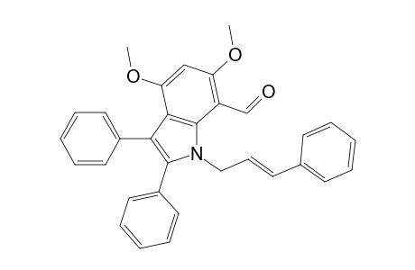 4,6-Dimethoxy-2,3-diphenyl-1-(3'-phenylprop-2'-enyl)indole-7-carbaldehyde
