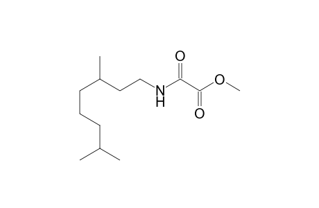 methyl 2-(3,7-dimethyloctylamino)-2-oxo-acetate