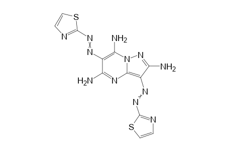 3,6-bis(thiazol-2-yldiazenyl)pyrazolo[1,5-a]pyrimidine-2,5,7-triamine