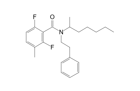 Benzamide, 2,6-difluoro-3-methyl-N-(2-phenylethyl)-N-(2-heptyl)-