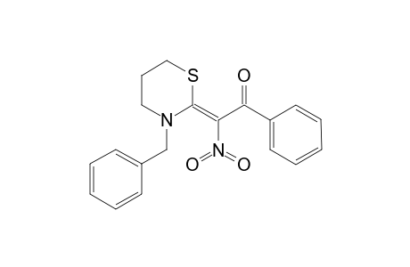 2-(3-BENZYL-TETRAHYDRO-(2H)-1,3-THIAZIN-2-YLIDENE)-2-NITRO-1-PHENYLETHANONE