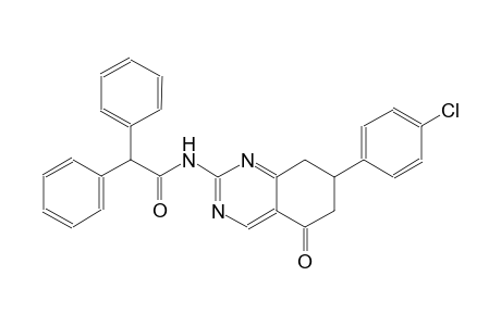 N-[7-(4-chlorophenyl)-5-oxo-5,6,7,8-tetrahydro-2-quinazolinyl]-2,2-diphenylacetamide