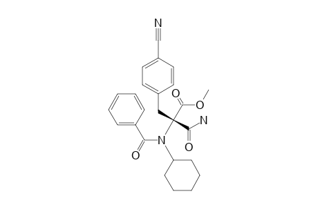 N-Benzoyl-4-cyano-N-cyclohexyl-.alpha.-(methoxycarbonyl) phenylalaninamide