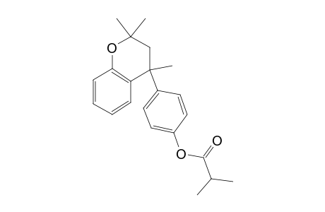 2,2,4-Trimethyl-4-(4-hydroxyphenyl)chroman, 2-methylpropionate